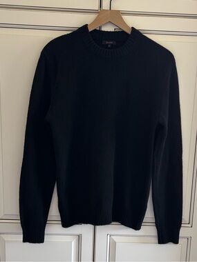 Quince 100% Yak Wool Crewneck Sweater Black Cozy Pullover Womens Size‎ Medium